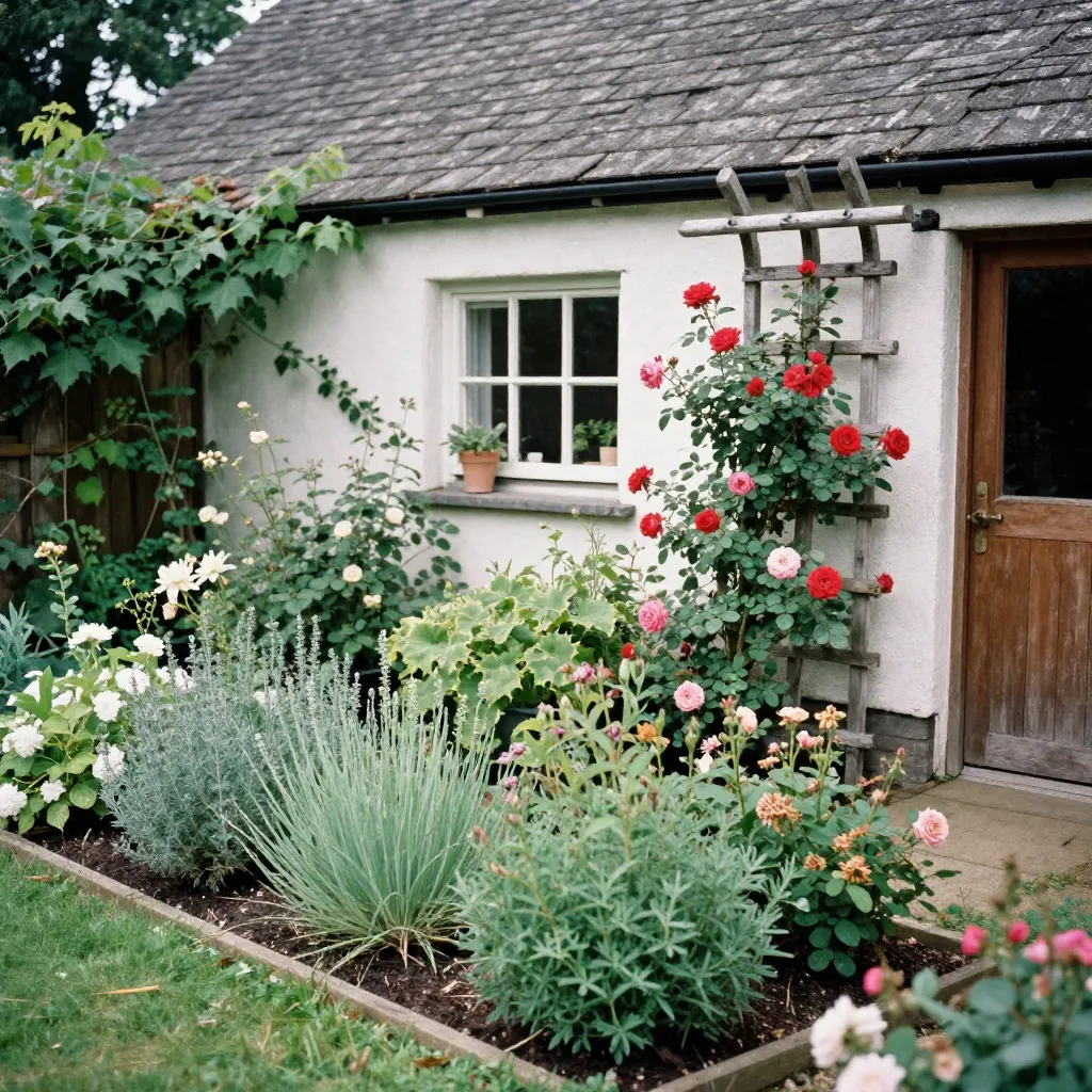 Cozy cottage garden features
