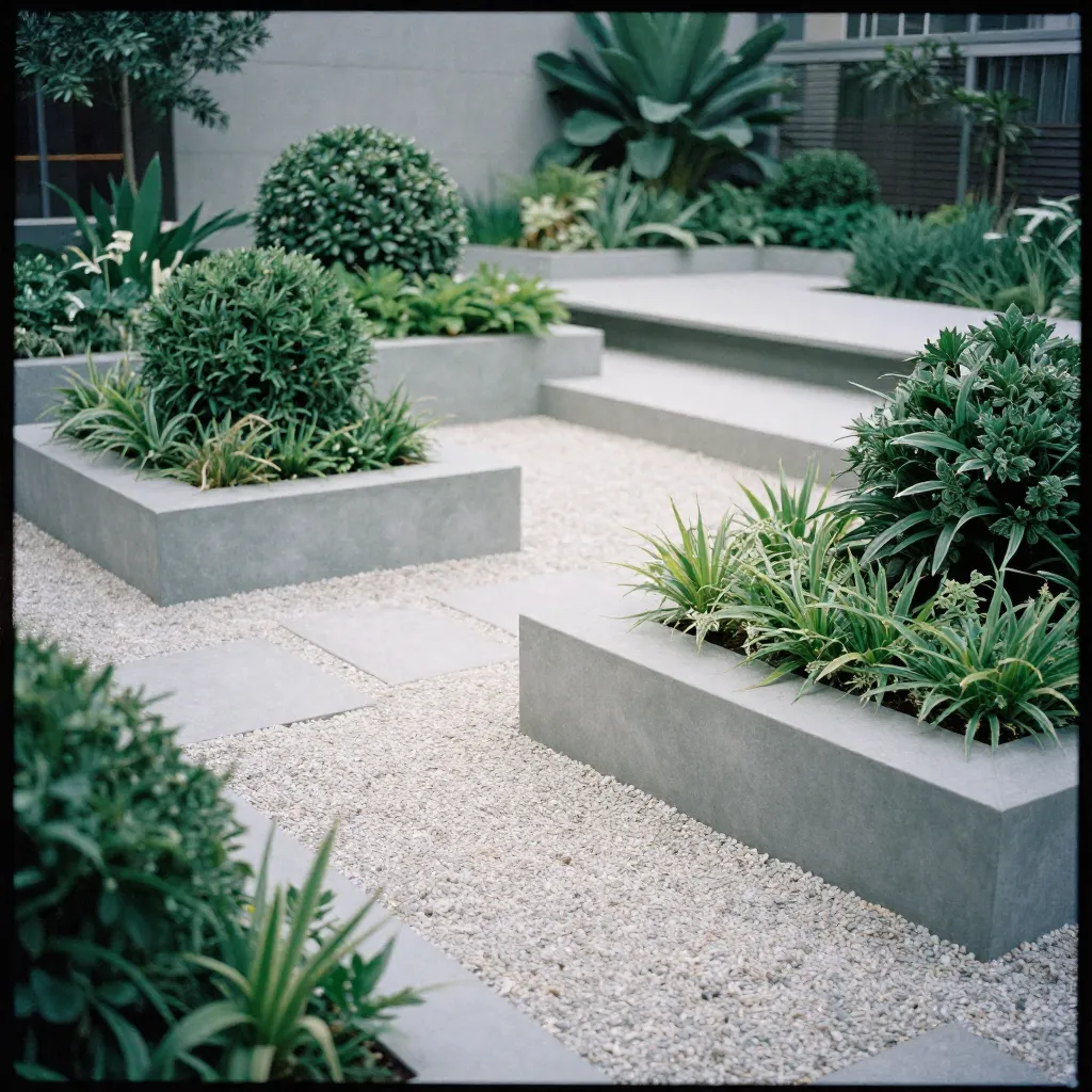 Modern minimalist garden design