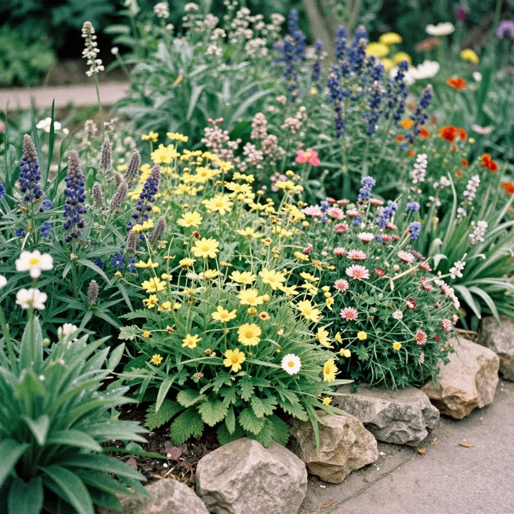 Dense pollinator garden design